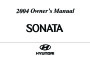 2004 Hyundai Sonata Owners Manual page 1