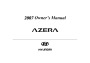 2007 Hyundai Azera Owners Manual page 1