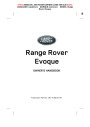 2014-2015 Land Rover Evoque Handbook Manual page 1