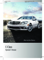 2010 Mercedes-Benz C-Class Operators Manual C250 C300 4MATIC C350 Sport C63 AMG page 1