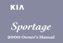 2000 Kia Sportage Owners Manual page 1