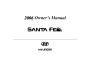 2006 Hyundai Santa Fe Owners Manual page 1