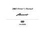 2005 Hyundai Accent Owners Manual page 1