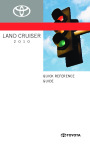 2010 Toyota Land Cruiser Quick Reference Owners Guide page 1