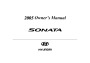 2005 Hyundai Sonata Owners Manual page 1