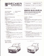1969-1973 BMW 2500 2800 2800CS 3.0CS Becker Audio Owners Manual page 1