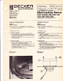 1977 Mercedes-Benz 280 S280 SE350 350SE 450SE 450SEL Becker Audio Manual page 1
